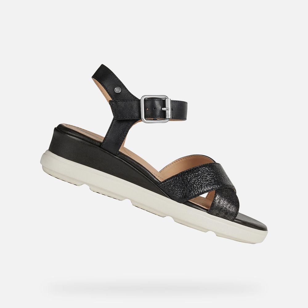 Sandalias Geox Senhora Pretas - Pisa - VUKEW0864